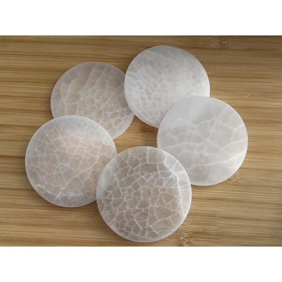 Selenite Circle Charing Plate, 4