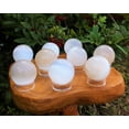 thumbnail image 1 of Selenite Crystal Sphere + Stand, LARGE 60 mm (Polished Selenite Crystal Healing), 1 of 2
