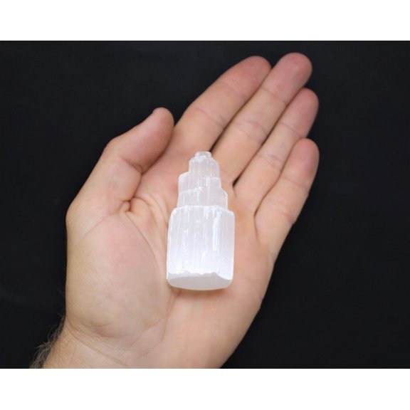 Selenite Crystal Tower Choose 2.5, 4, 6 or 8" (Selenite Tower, Selenite Iceberg)