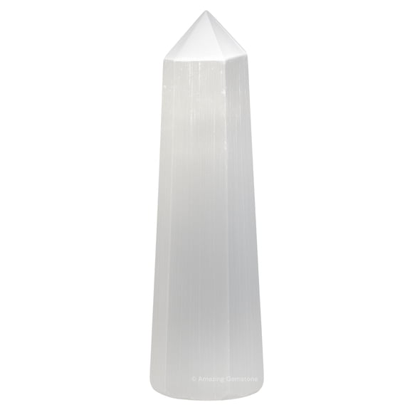 Selenite Crystal Tower Obelisk Point (2" to 3" INCH)