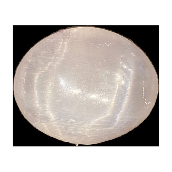 Selenite Palm Stone