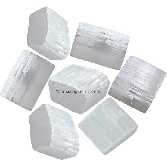 Selenite Raw Crystals and Healing Stones (1 lb)