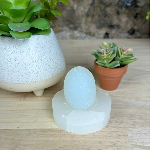 Selenite Sphere Stand 2.5" - Round or Square