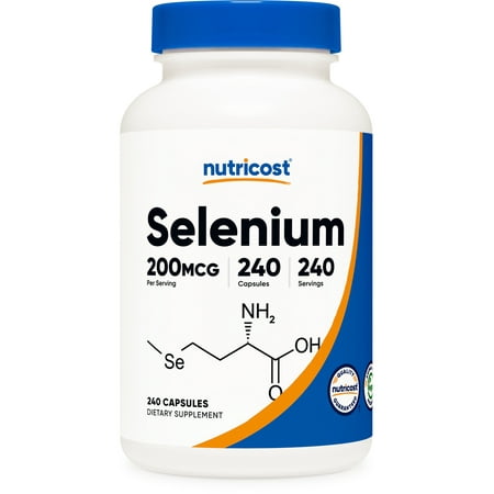 Selenium, 200 mcg, 240 Capsules, Nutricost