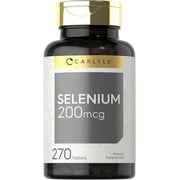 Selenium 200mcg | 270 Tablets | Vegetarian Formula | by Carlyle