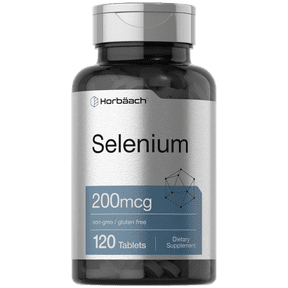 Selenium Supplement | 200mcg | 120 Tablets | Non-GMO and Gluten Free | By Horbaach