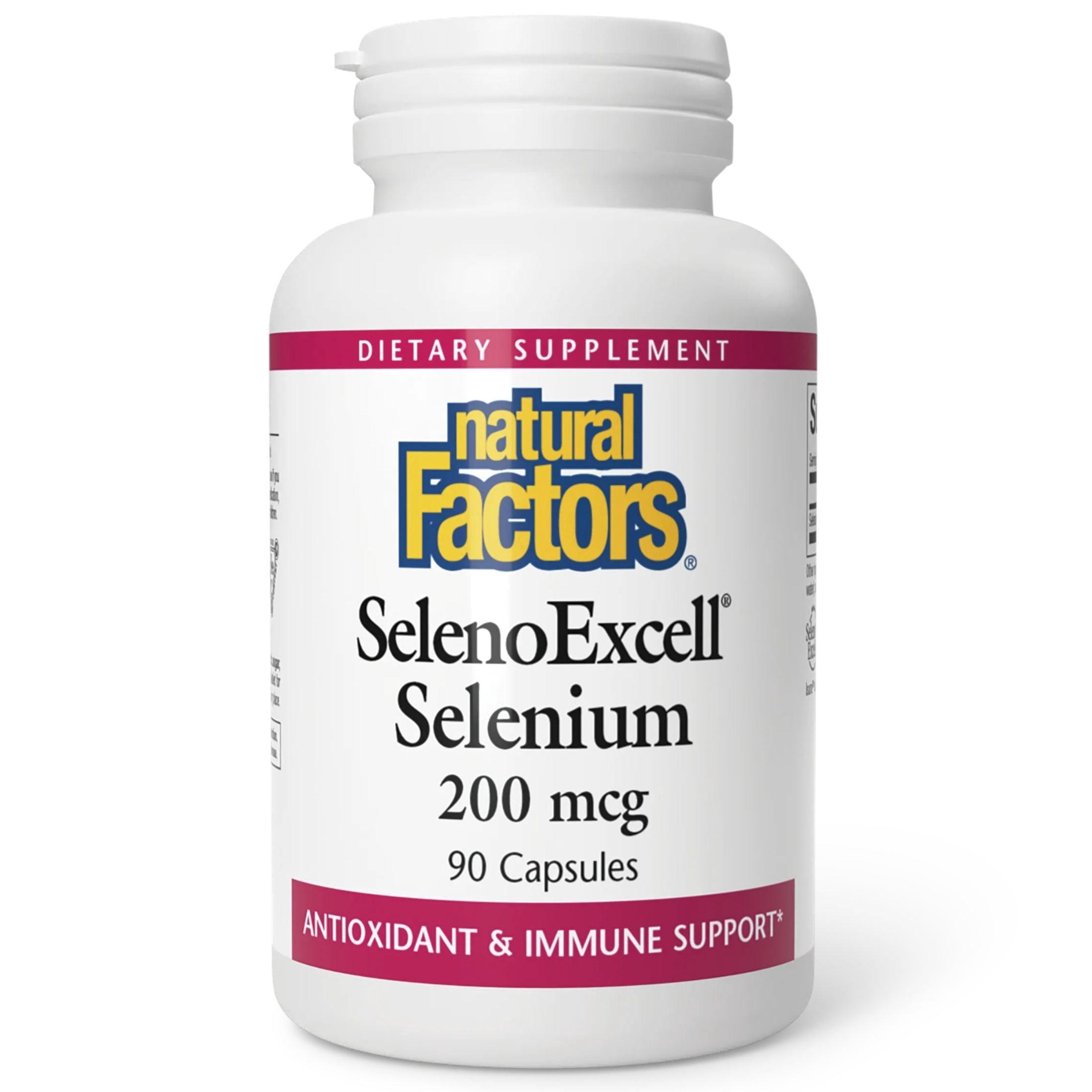 Natural Factors SelenoExcell Selenium 200 mcg, 90 Capsules