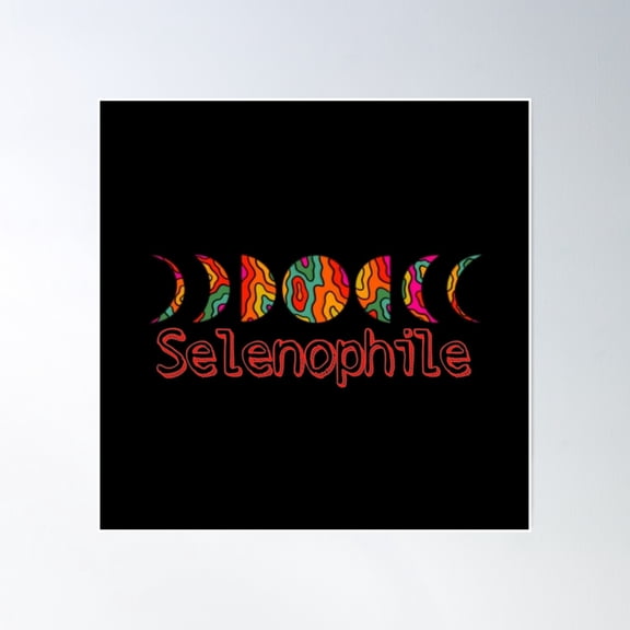 Selenophile - A Person Who Is Fond Of The Moon Poster Wall Art, Modern Wall Decor, 30x30 UNFRAMED