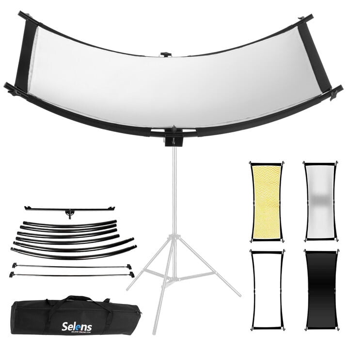 Selens 4 in1 Curved Light Studio Reflector Portrait Diffuser Photo ...