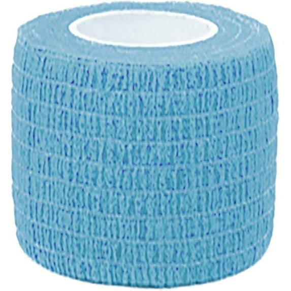 Self Adherent Cohesives Wrap Bandages 2 Inches 4.5M First Aid Tape Elastic Self Adhesive Tape Athletic Sports Wrap Tape Bandage Wrap for Sports Wrist Ankle Safety Belt for Kids (Light Blue, One Size)