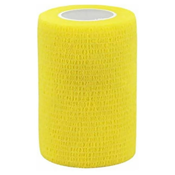 Self-Adherent Tape Pressure Wrap Bandage Rolls Athletic Strong Elastic First Aid Tape, Yellow