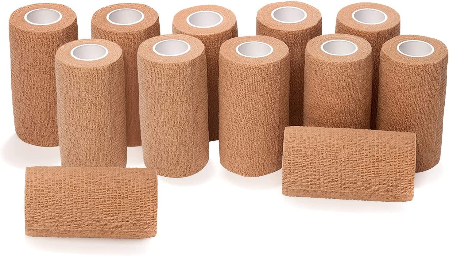 Self Adhering Bandage Wrap 3 Inch by 5 Yards Non Woven Self Adhesive