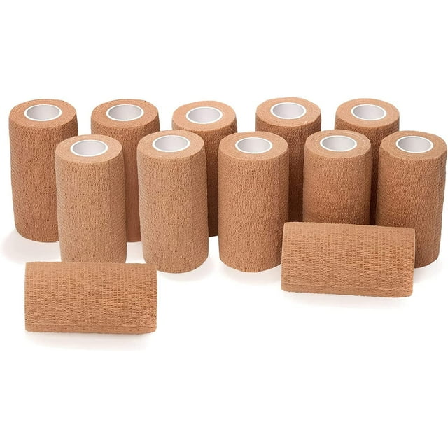 Self Adhering Bandage Wrap 3 Inch by 5 Yards Non Woven Self Adhesive