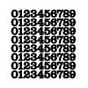 Self Adhesive 1 Inch Number Stickers with Clean White Design, 23 x 22 cm Sheet, Number Labels and Signs Organizer, Mailbox Laptop Gift Tag and Scrapbook Accessory for Campus and Office Use