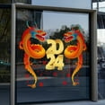 Self Adhesive 2024 New Year Party Decorative Window Sticker 2024 Year