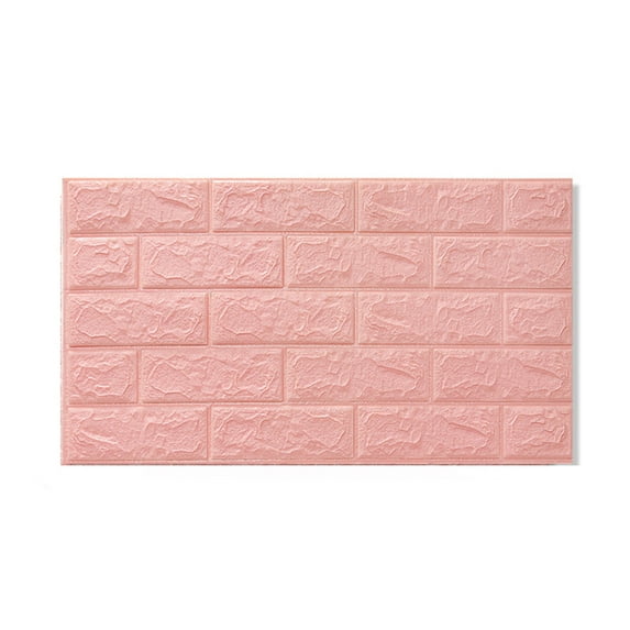 Self-Adhesive 3D Three-dimensional Wall Stickers, Peel and Stick Brick pattern Headboard Padded Waterproof Thickened Tatami Anti-Collision Wall Mat Bedroom Bed Soft Cushion (27.6x15.2x1.8Inch)
