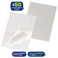 thumbnail image 1 of Self-Adhesive A4 Pockets Pack of 50 Clear Sticky Sleeves for Documents, 1 of 8
