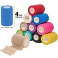 Self Adhesive Bandage Wrap, 12 Pack 4 inch x 5 Yards Waterproof Stretch