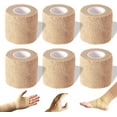 thumbnail image 1 of Self Adhesive Bandage Wrap, 2 inches x 5 Yards, 6 Pack, Self Adhering Bandage Wrap, Self Adherent Cohesive Wrap Bandages for Sports, Bandage Wrap for Sports, First Aid Tape, 1 of 5