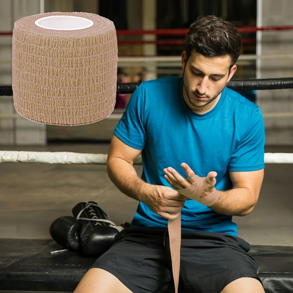 Self Adhesive Bandage Wrap - Elastic Cohesive Sports Tape for Wrist, Ankle & Knees Support Breathable Athletic Wrap for Swelling, Injury Vet Use - Flexible Self-Adherent Tape for Tattoo Grip Recovery
