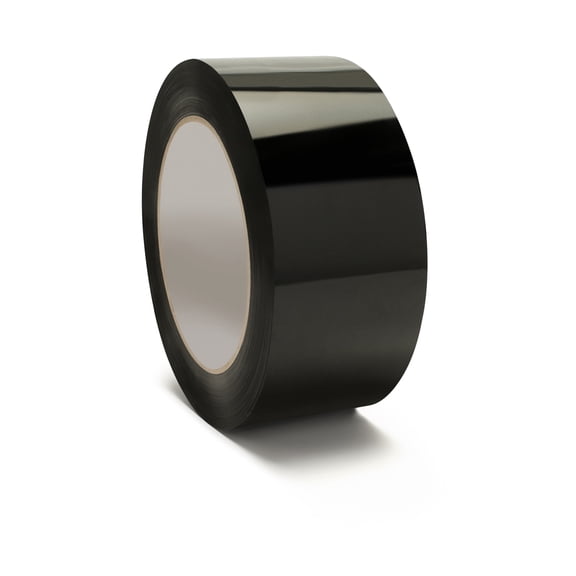 SSBM 1.88 Inch x 110 Yards Black Acrylic Carton Sealing Tape, 2 Mil, Light-Duty Packaging, 36 Rolls