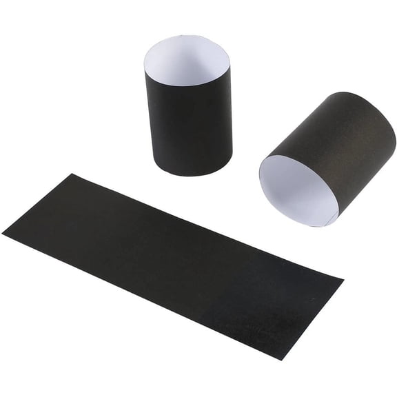 Self-Adhesive Black Paper Napkin Bands (2500 Count) - 4.25 x 1.5 Inch Professional Napkin Rings - Self-Sealing Disposable Silverware Wrappers for Restaurants & Formal Events GM1049