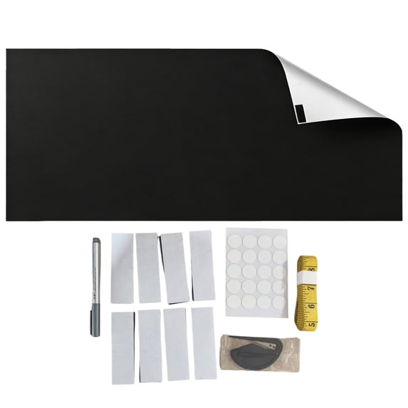 Self-Adhesive Blackout Window Blind, Blackout Blinds No Drill, Black Out Window Cover, No Drill Blinds for Windows, Cuttable Temporary Blackout Curtain Stick On, Portable Window Shade Kit (1Kit)