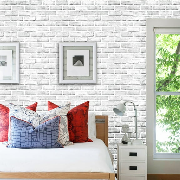 Self-Adhesive Brick Stone Effect Wall Sticker for Home Decor | Removable PVC Wallpaper, Mothproof, High Fastness, Easy to Apply for Living Room, Bedroom, Restaurant & Commercial Spaces