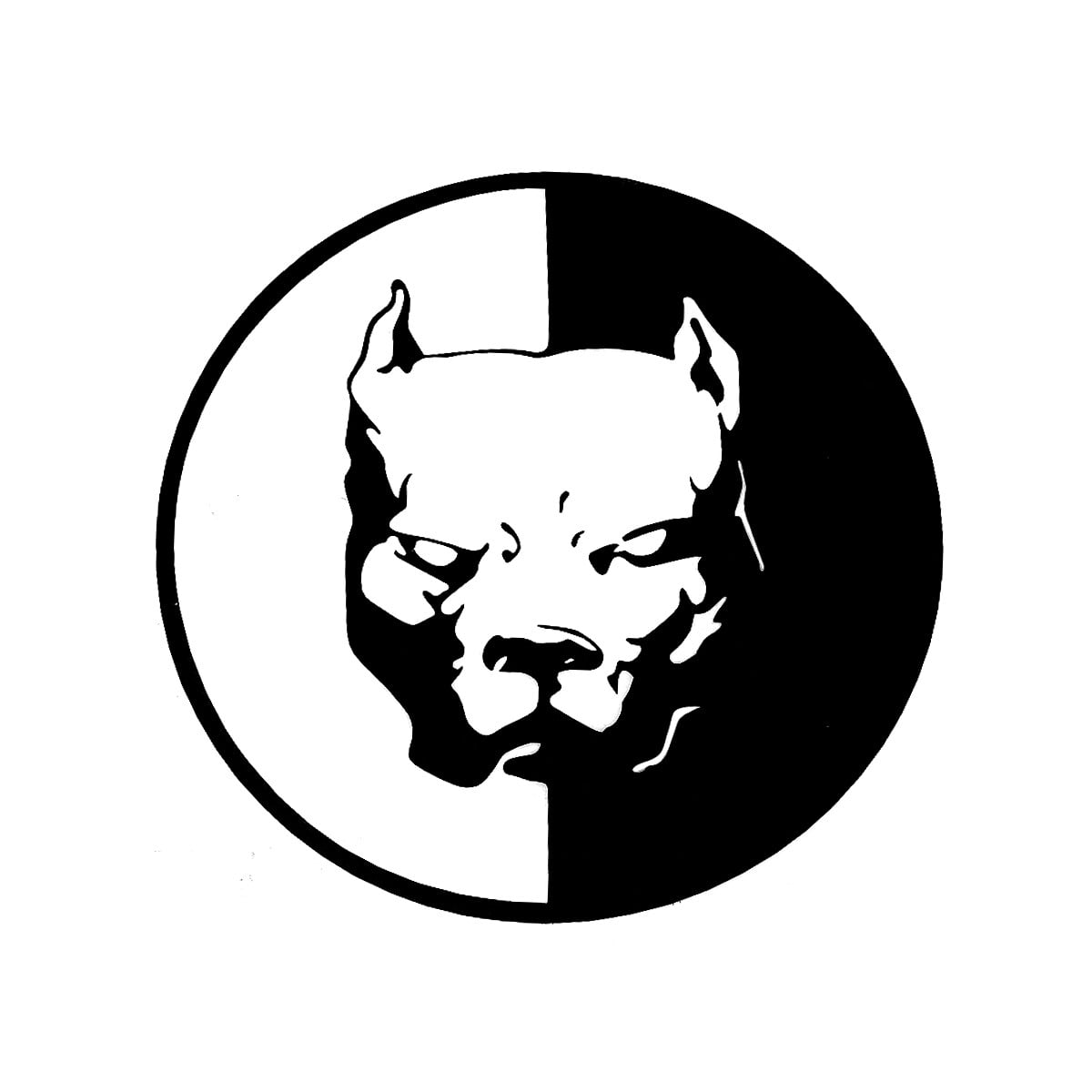 Pitbull sticker hotsell logo