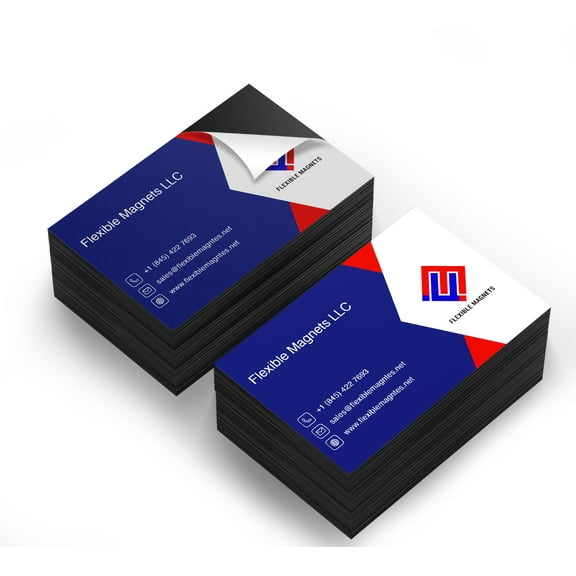 Self-Adhesive Business Card Magnets, Flexible Peel & Stick, 2’’ x 3.5’’ inches. (25) Great Promotional Product, Ideal for putting up on refrigerator or metal surface, Value Pack Quantities