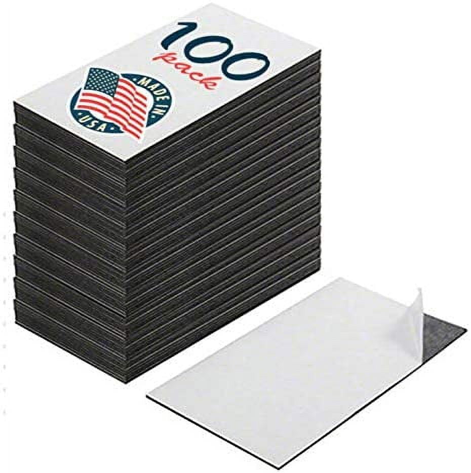Self Adhesive Business Card Magnets, Peel and Stick, Great Promotional Product, Value Pack of 100