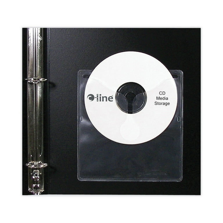 Self-Adhesive CD Holder, 1 Disc Capacity, Clear, 10/Pack Self-Adhesive CD Holder, 1 Disc Capacity, Clear, 10/Pack