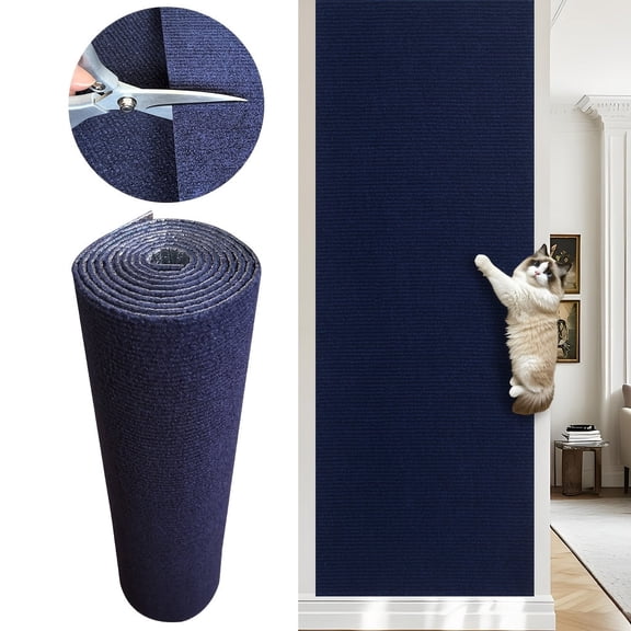 Self Adhesive Carpet Tile 118.11"x15.75" Pet Rugs Covers Mats Reusable Carpet Stair Treads Trimmable Couch Cat Scratch Protector