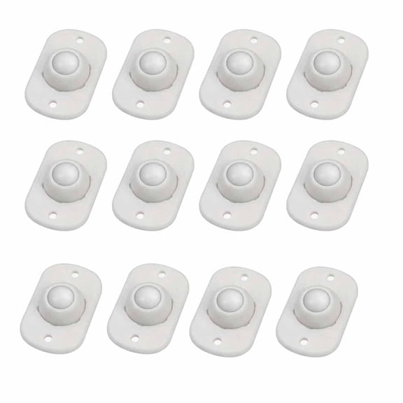 Self Adhesive Caster Wheels, 360 Swivel Mini Stick On Appliance Rollers Sliders for Small Kitchen Appliances, Furniture, Storage Bins, Trash Cans & More (12 Pack)