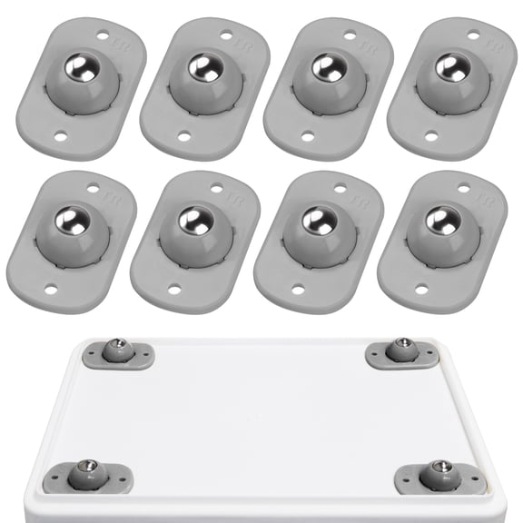 Self Adhesive Kitchen Trash Can, Gray, 8 Count