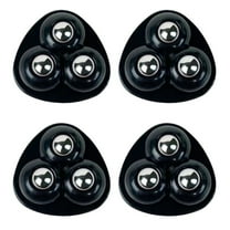 Self Adhesive Caster Wheels, Appliance Rollers for Kitchen Appliances, 360° Swivel Universal Wheel Mini Ball Transfer Roller for Storage Box, Small Furniture (with 3 Ball Bearings, Black, PCS)