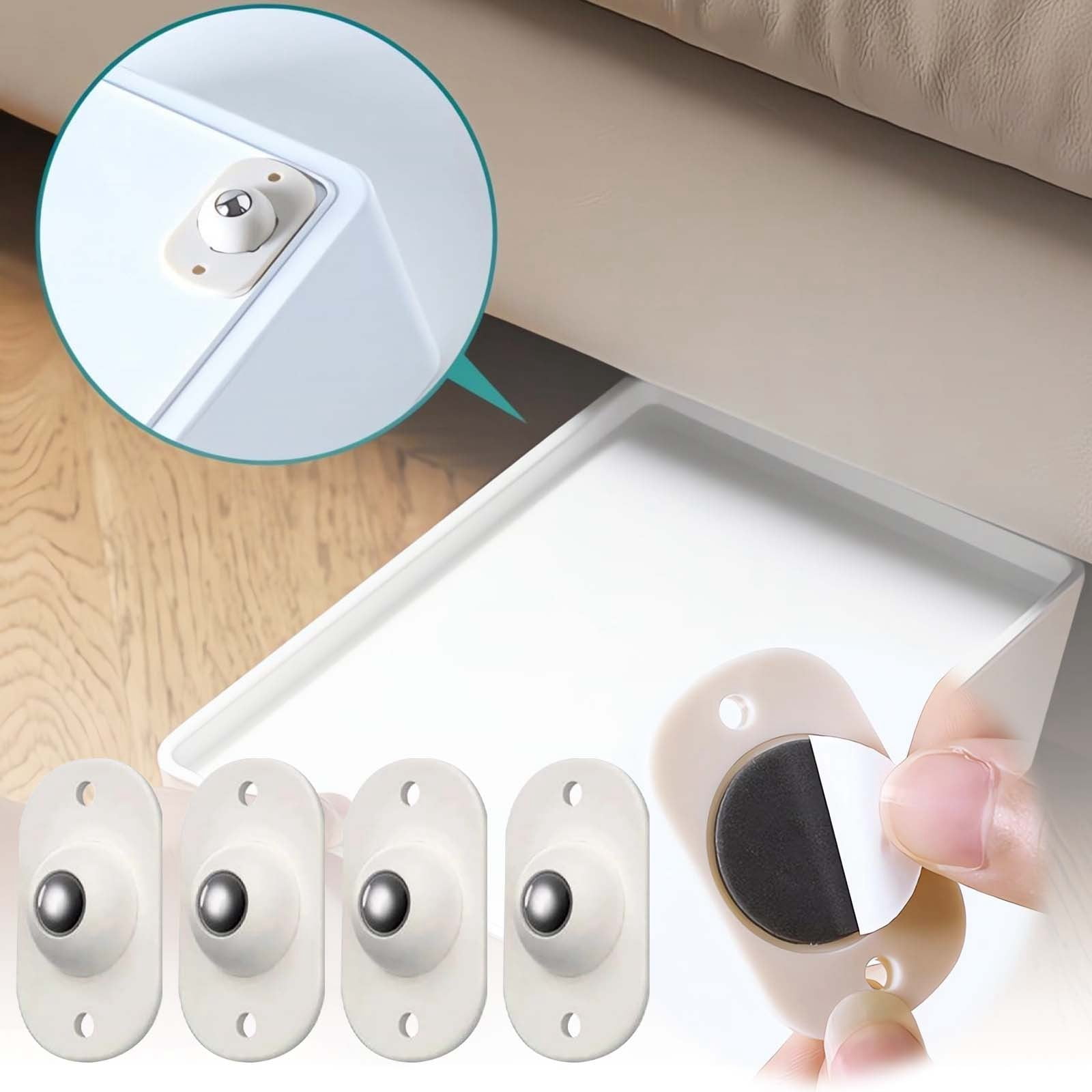 Self Adhesive Caster Wheels, Mini Stainless Steel Paste Universal Wheel