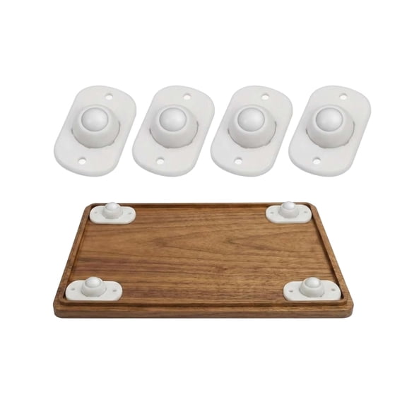 Self Adhesive Caster Wheels, Mini Stick on Wheels 360° Swivel Appliance Rollers for Kitchen Appliances, Furniture, Storage Bins, Trash Cans, Small Containers