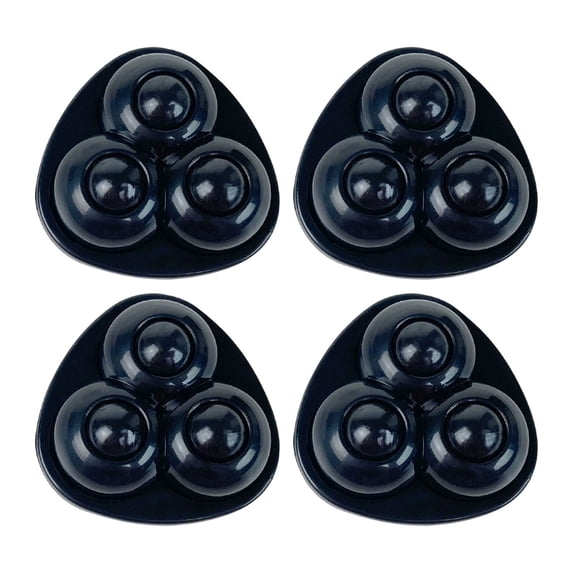 Self Adhesive Caster Wheels,Mini Swivel Wheels,Appliance Rollers for Kitchen,Mini Swivel Ball Casters,Universal Pulley for Furniture,Storage Bins,Computer Cases,Appliances,1.45X1.45 inch(Z1-Black)