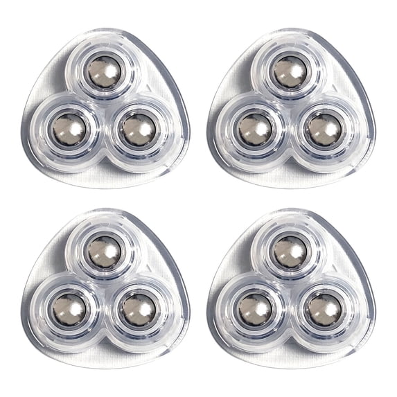Self Adhesive Caster Wheels,Mini Swivel Wheels,Appliance Rollers for Kitchen,Mini Swivel Ball Casters,Universal Pulley for Furniture,Storage Bins,Computer Cases,Appliances,1.45X1.45 inch(Z1-Clear)
