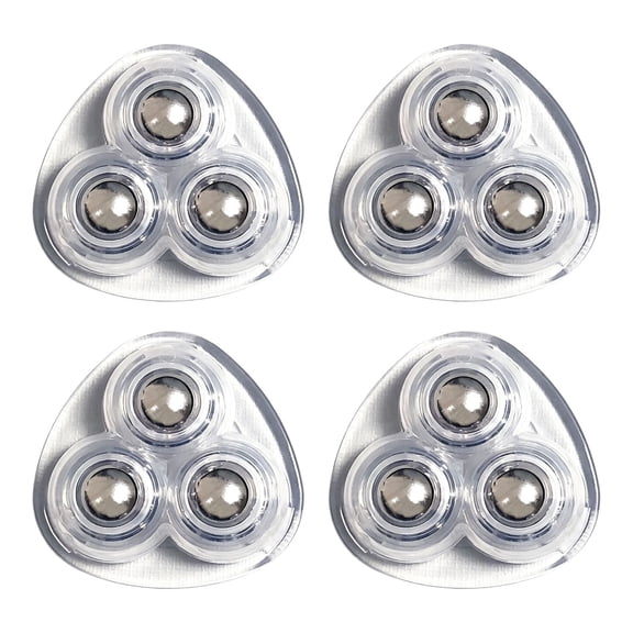 Self Adhesive Caster Wheels,Mini Swivel Wheels,Appliance Rollers for Kitchen,Mini Swivel Ball Casters,Universal Pulley for Furniture,Storage Bins,Computer Cases,Appliances,1.45X1.45 inch(Z1-Clear)