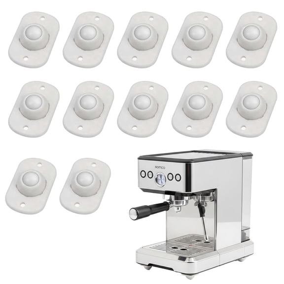 Self Adhesive Caster Wheels, Swivel Mini Stick On Appliance Rollers Sliders for Small Kitchen Appliances Furniture Storage Bins Trash Cans
