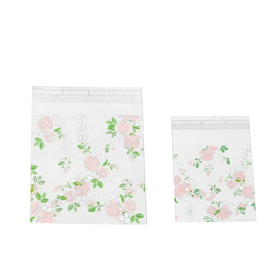 Self-Adhesive Clear Cookie Bags, 2.7inch Resealable Plastic Bags for Cookies, Reusable Candy Packaging Bags, Sealable Treat Bags for Baking, Small Bags for Gift Wrapping, Party Favor Bags