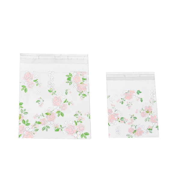 Self-Adhesive Clear Cookie Bags, 3.9inch Resealable Plastic Bags for Cookies, Reusable Candy Packaging Bags, Sealable Treat Bags for Baking, Small Bags for Gift Wrapping, Party Favor Bags