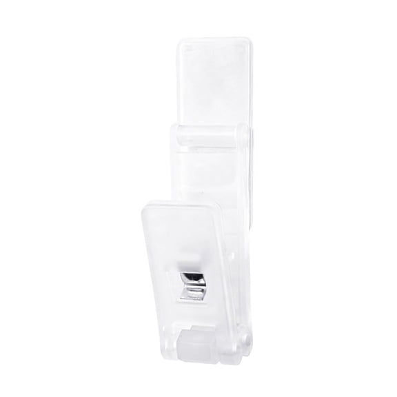 Self Adhesive Clips,Plastic Heavy-Duty Rotatable Tapestry Sticky Clips,Springless Transparent Hanger Towel Holder Wall Clip for Home Office Poster Photo Decorations,3.46x0.87 inch (Clear)