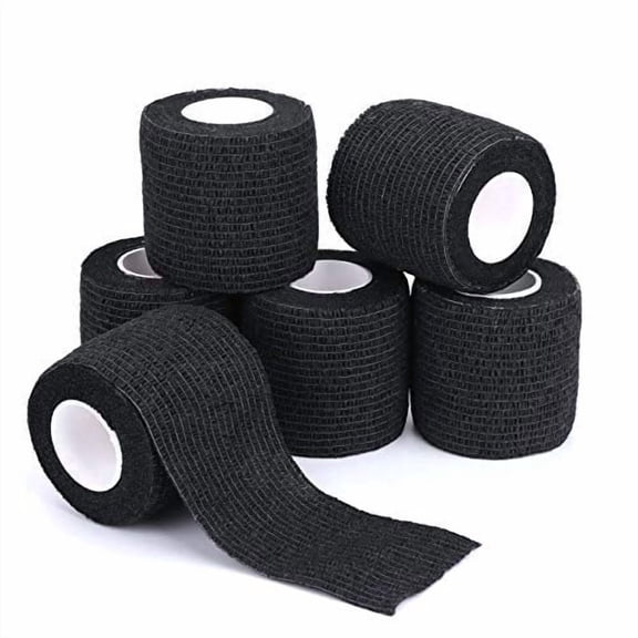 Self-Adhesive Cohesive Wrap Bandage Flexible Stretch Tape Athletic Strong Elastic First Aid Tape for Wrist,Ankle Sprains,Swelling 6 Packs,2Inch X 5Yards