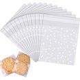 thumbnail image 1 of Self Adhesive Cookie Bags, Self Sealing Cellophane Bags,Bexikou 10×15 cm 200 Pcs Clear Candy Cookie Gift Bag for Packing Biscuits, Chocolate, Snack, Wedding, Party, 1 of 7