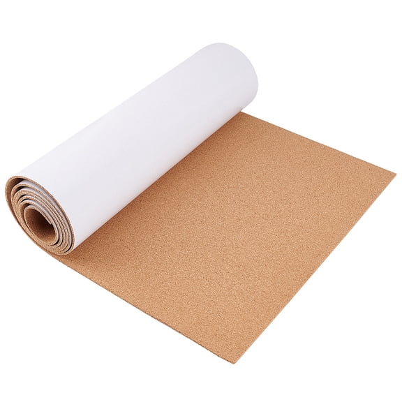 Self Adhesive Cork Sheets for Kitchen Hot Mats Cup Mats Bulletin Rectangle Sandy Brown 2000x400x3mm