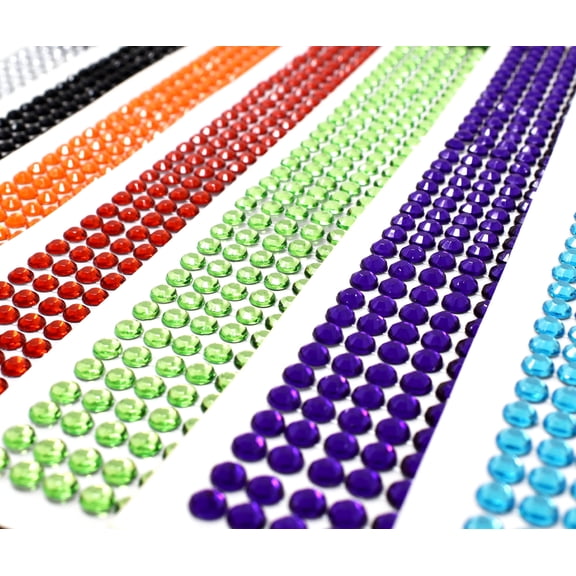 Self Adhesive Crystal Gem Jewels Sticker Diamante Rhinestone 6MM