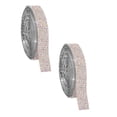 thumbnail image 1 of Jialinnn Rhinestone Ribbon Self-Adhesive Glitter Sticker Roll Green 2 Pack, 1 of 9